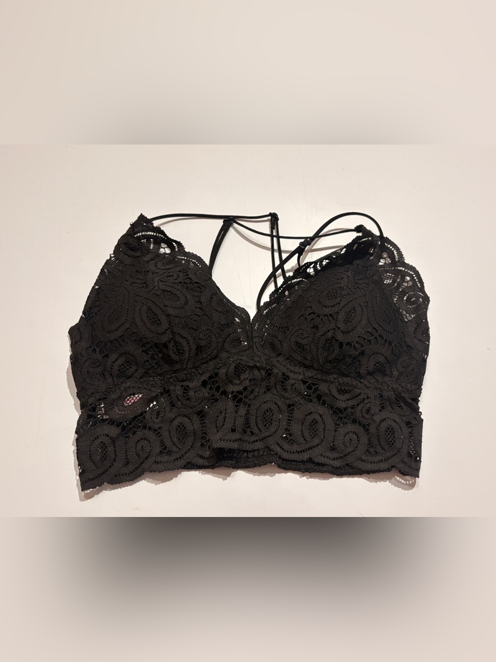 Victoria's Secret Black Lace Strappy Bralette